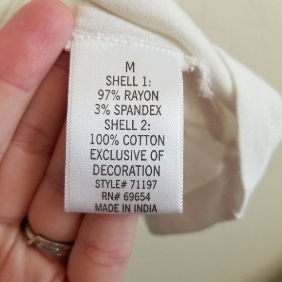 Francesca’s Ruffled Sleeve Bar Back blouse M - Picture 3 of 5